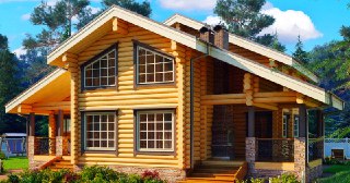 Строительство дома из бревна под ключ Мариинск цены от 10447 руб.